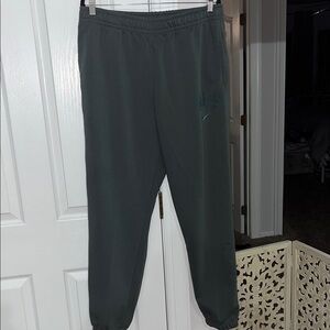 Nike DriFit dark green French terry joggers/sweatpants Size XL